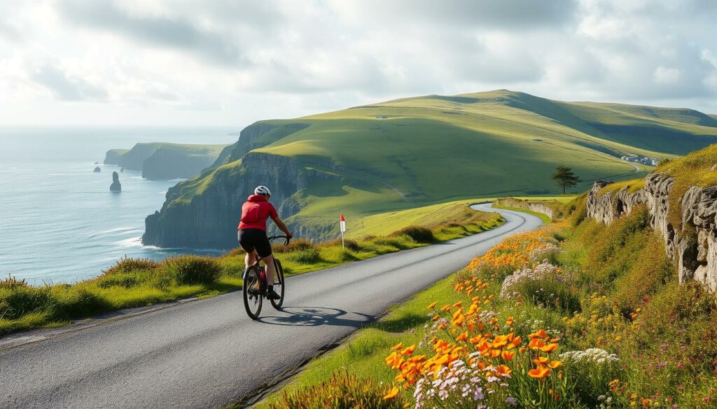 Radfahrer in Irland