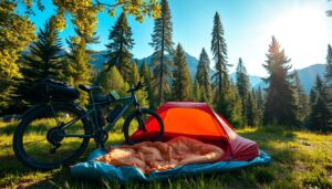 Schlafsack Fahrradtour