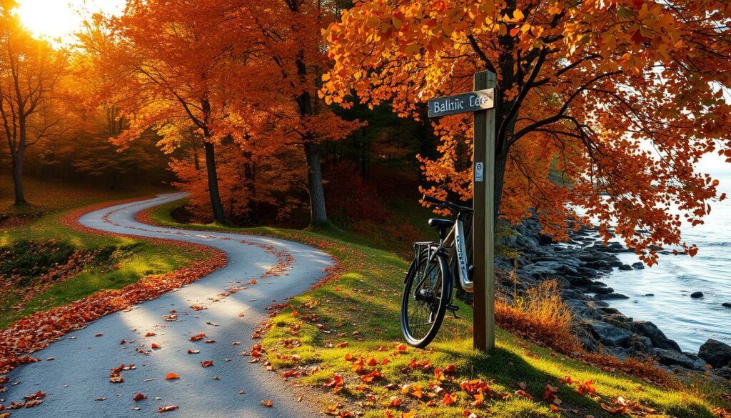 Herbstliche Radwege an der Ostsee