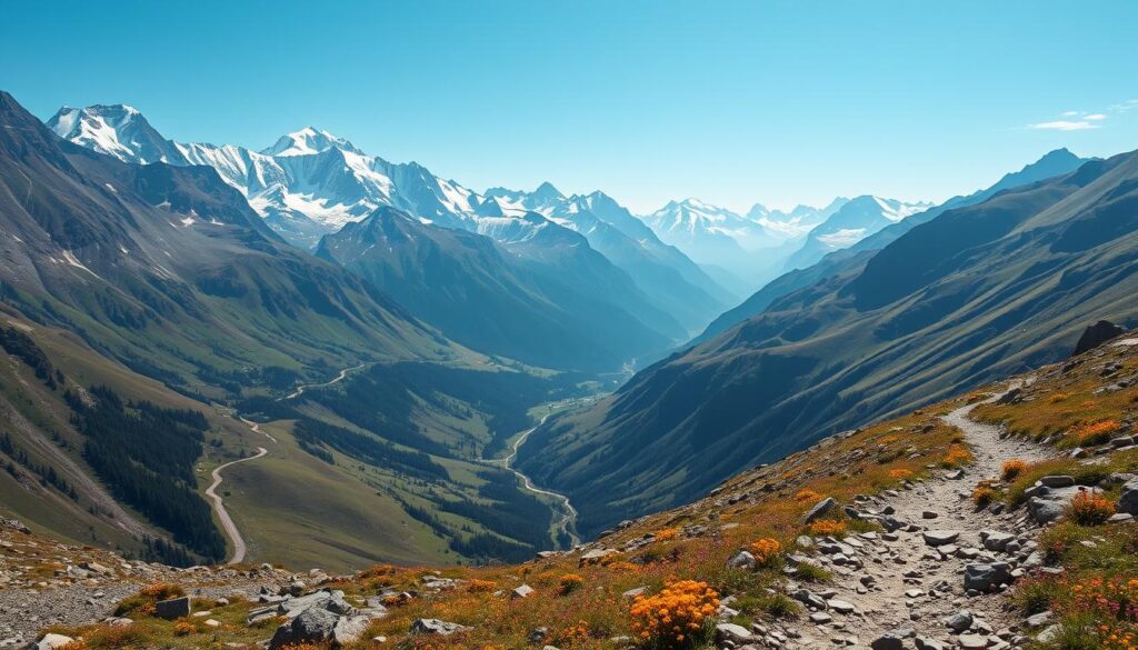 Alpine Trekkingrouten in den Alpen