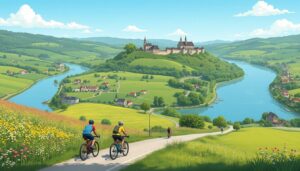 Donauradweg Radtour Landschaft