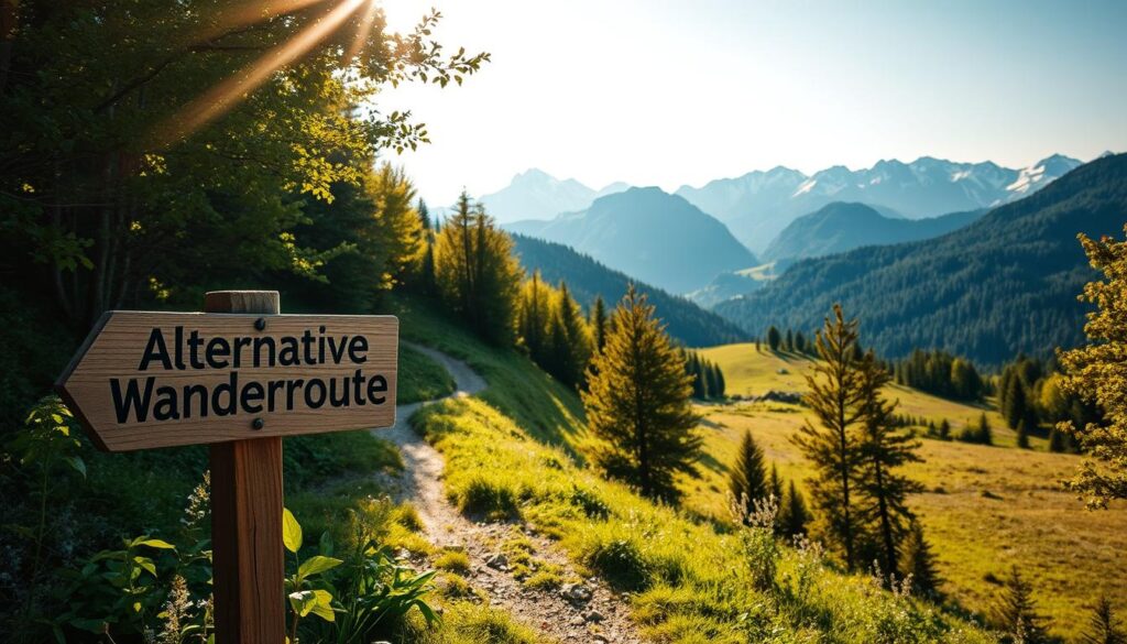 Alternative Wanderrouten