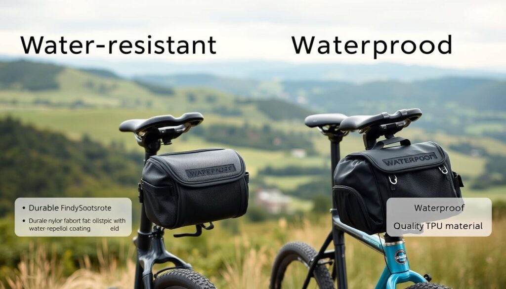 Materialvergleich wasserdichter Satteltaschen